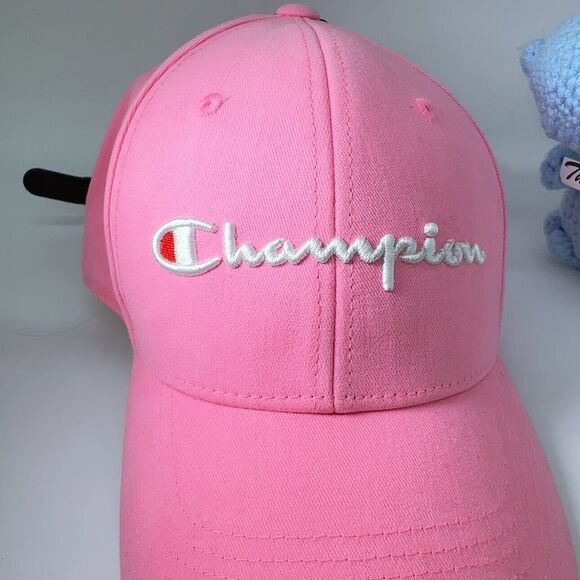 Champion Authentic Classic Pink Baseball Hat Cap Adjustable NWT - Picture 7 of 8